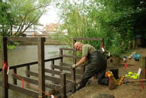 Building platforms at Cannon Hill